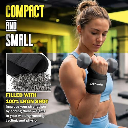 Wrist Weights with Thumb Loops Lock for Women Men 1 Pair 2 3 4 5 6 LBS Arm Weight Ankle Weights Weighted Gloves for Running Walking Jogging Physical Therapy Home Gym Fitness Workout Cardio Exercises
