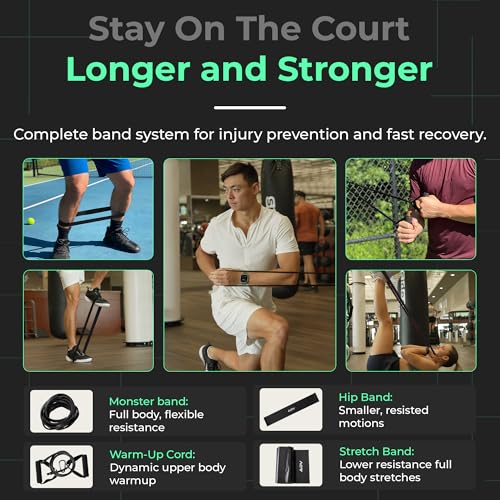 ADV Training Kit V2: Tennis Trainer Equipment for Tennis Training, Practice & Drills – Includes Counting Jump Rope, Resistance Bands, Stretch Bands for Exercise, Tennis Trainer Rebound Ball & Cones
