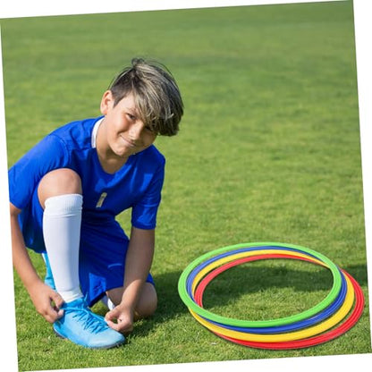 4pcs Soccer Agility Training Rings Multi for Speed and Coordination Drills Versatile Football Training Gear for Enhanced Athletic Performance