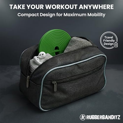 Rubberbanditz Pull Up Assist Resistance Bands Heavy Duty Loop Exercise Workout Bands for Powerlifting, Mobility, and Stretching - color: Green