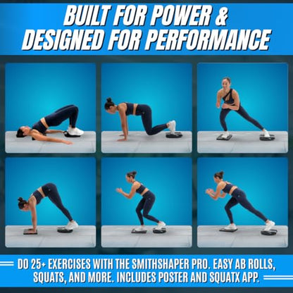PRO Exerciser & Super Pad Bundle - 25 Exercises Professional Strength Model, Full Body Workout, Build Muscle, Sculpt, Shape, Strengthen Abs, Butt, Core, Legs & More