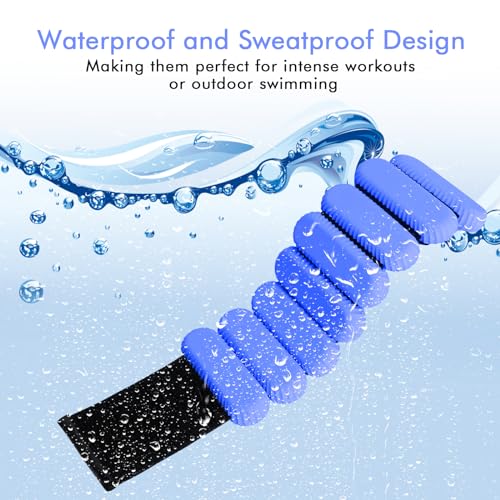 Wrist Ankle Weights for Women, Adjustable Ankle Weights Strength Training Silicone Bracelets Workout Wrist Ankle Weights for Men Women Yoga Running Dance Ankle Arm Leg Weights (2lb)