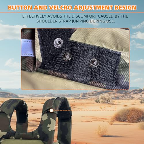 TPAID Tactical Weighted Vest 20LB, Adjustable Running Vest with Molle System