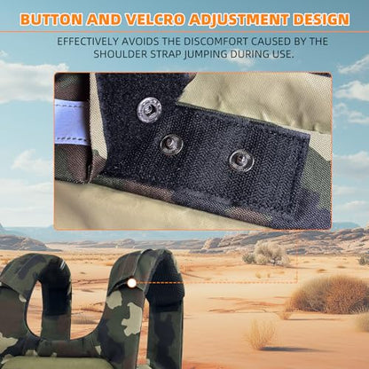 TPAID Tactical Weighted Vest 20LB, Adjustable Running Vest with Molle System