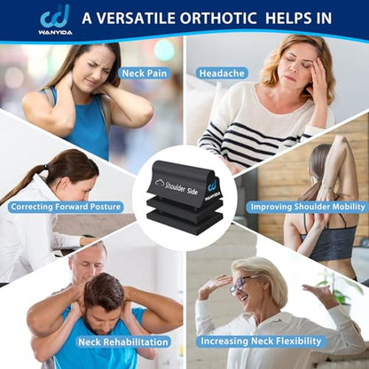 Neck and Shoulder Relaxer, Neck Stretcher Chiropractic Pillows for Pain Relief, Cervical Traction Device for Cervical Spine Alignment，FSA HSA Eligible