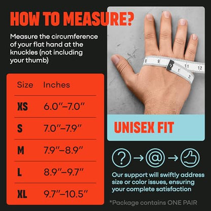 Mava Sports Open Gym Gloves with Integrated Wrist Support – Padded Weight Lifting Gloves for Men & Women – Silicone Grip Fingerless Workout Gloves for Cross Training & Fitness – 1 Pair