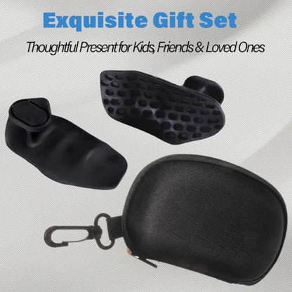 2nd Gen Enlarged Anti-Slip Workout Grips - Ergonomic Rubber Hand Protector Gloves, Workout Grips for Weight Lifting, Rubber Fingerless Gym Gloves for Pull-Ups, Gym Training and Exercise