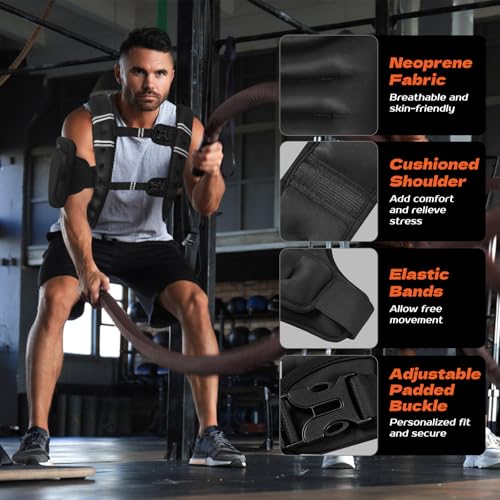 KTINNEAD Weighted Vest for Women Men, 8lb/12lb/16lb/20lb Weighted Running Vest with Reflective Stripe, Detachable Phone Pouch for Workout, Walking, Strength Training, Weight Loss, Fitness, Jogging - size: 12LB