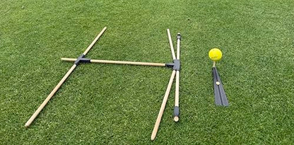 Golf Alignment Sticks Training Aid Set, Professional Golf Swing Alignment Tools for Practice, Accuracy, Ball Position & Swing Plane Improvement