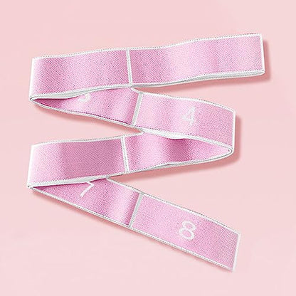 Exercise Strap Stretch Assist Strap with Numbered Loop Easy to Carry and High Elastic Stretching Strap