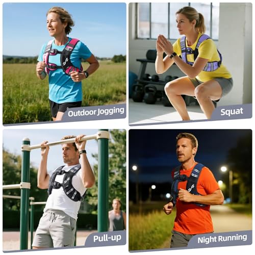 Sportneer 12lb Weighted Vest Agility Ladder Speed Training Set for Women Men, Strength Training for Walking Running Fitness Weight Loss, Footwork Drill for Soccer Football Basketball