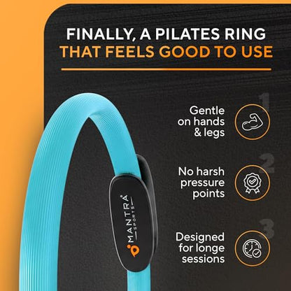 Pilates Ring Circle, Magic Circle Pilates Ring, Inner Thigh Exercise Equipment, Fitness Rings for Women, Thigh Master Inner Thigh Exerciser, Yoga Ring Pilates Equipment for Home Workouts
