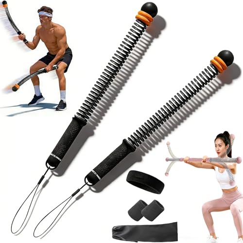 2026 Upgraded Adjustable Ropeless Battle Ropes, Portable Cordless Battle Ropes for Home Gym, Workout Rope for HIIT, Cardio, Strength Conditioning & Core Workouts, Full-Body Burn in 60 Second - color: Black