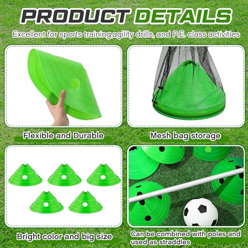 Jumbo Soccer Cones Big Training Disc Cone - color: Green