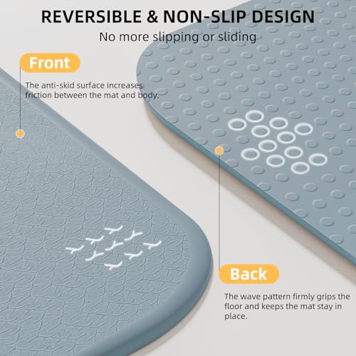 Foldable Yoga Mat 75"x31" – 0.24" Thin | Easy to store & carry – takes little space. Exercise mat: non-slip for home gym. Pilates mat: odor-free & easy-clean.