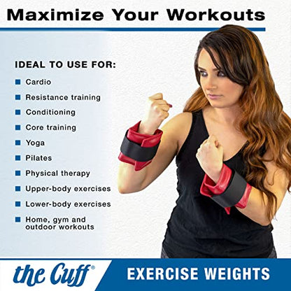 The Cuff Original Adjustable Ankle and Wrist Weight for Yoga, Dance, Running, Cardio, Aerobics, Toning, and Physical Therapy. - style: Single