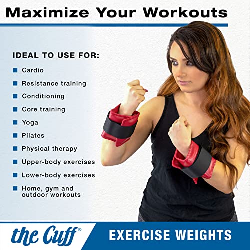 The Cuff Original Adjustable Ankle and Wrist Weight for Training, Dance, Running, Cardio, Aerobics, Toning, and Physical Therapy for Men and Women, 10 lb, Brown