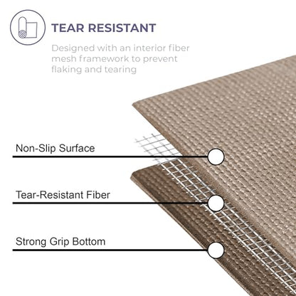 Voyage Yoga Mat Roll, 24in x 50ft Exercise Mat, 5mm Thick Non-Slip Gym Mat for Home Workout and Fitness, Anti-Tear, Cut up to 8 Regular Yoga Mats