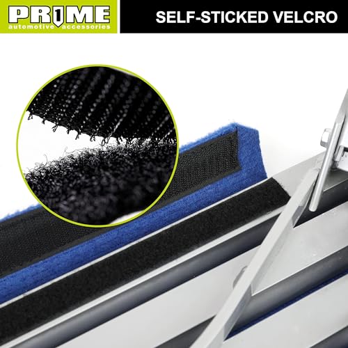 PR1ME Safety RV Steps, 19" x 14.5" Extra Large RV Step Stool with Glow, Camper Step Stool, Non-Slip Folding Step Stool and Ladder for RV, with 100% Polyester Step Rug RV Stair Cover, Up to 600lbs - size: Extra Large Size with Step Rug