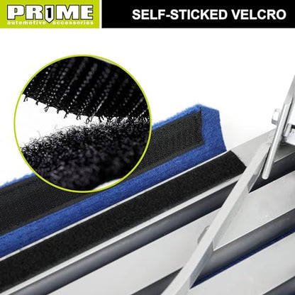 PR1ME Safety RV Steps, 19" x 14.5" Extra Large RV Step Stool with Glow, Camper Step Stool, Non-Slip Folding Step Stool and Ladder for RV, with 100% Polyester Step Rug RV Stair Cover, Up to 600lbs - size: Extra Large Size with Step Rug