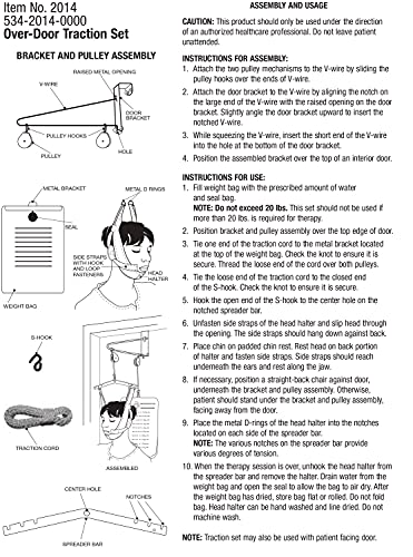 DMI Over the Door Posture Corrector and Cervical Neck Traction Device for Physical Therapy, FSA HSA Eligible Neck Stretcher, Back Stretcher, Neck Pain, Migraine Relief, Back Pain or Arthritis
