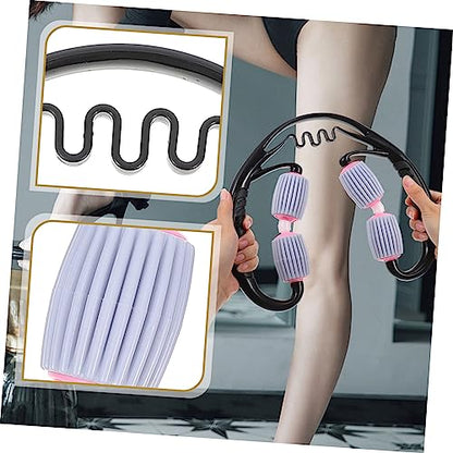 Portable Leg Muscle Roller Deep Tissue Massage Tool Legs Calves Thighs Relieves Soreness Stiffness Tightness Household Use