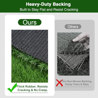 Yescom 4x33' Sled Turf Strips for Gym Artificial Grass Garage Home - size: 1.38"H-4'x33'(132Sq.Ft)