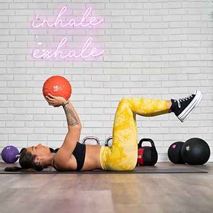 PRISP Weighted Rubber Medicine Ball - Weight Ball for Strength Exercises and Fitness Workouts