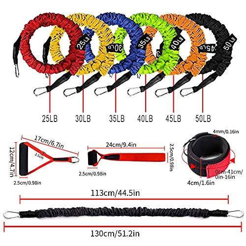 Resistance Band with Handle, Exercise Bands with Handles, Ideal for Strength Training, Muscle Toning, Physical Therapy