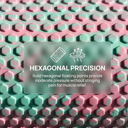 Travel Size Back Roller, High Density Foam Roller for Back Stretching, Physical Therapy, Yoga, Pilates, Post Workout Muscle Recuperation, 12" X 6" Round (Pink)