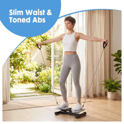 DUMOS Waist Twister Machine Exercise, Ab Twister Board, 300 lbs Capacity, Noiseless Fitness Tool for Core & Belly Fat Workout, Anti-Slip Home Gym Equipment