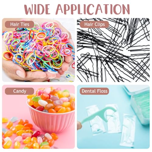 PRETYZOOM 2-Pack Hair Tie Storage Box 3.74In TPE Compact Organizer – Wall-Mount & Travel-Ready Holder for Hair Bands, Clips, Scrunchies – Desktop & Bathroom Accessory Case for Girls