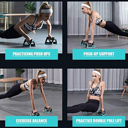 Wheel Push Up Bars Core Strength Abdominal Trainers, AB Home Gym Fitness Equipment for Office Workout