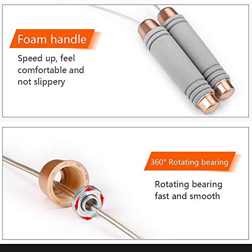 Adjustable Jump Rope Speed Skipping,Tian Rope Cardio,Workout and Fitness Training Jump Rope for Kids Men Women
