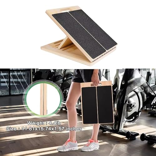 Adjustable Stretching Board For Legs - 5 Incline Levels & Non-Slip Surface, Lightweight Design For Yoga/Pilates