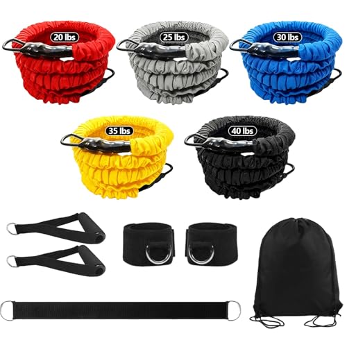 Resistance Bands Set for Working Out, 150lb Exercise Trainer