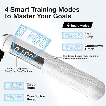Cordless Gravity Jump Rope, Smart Jump Rope with Counter for Gym, Fat Burning & Calorie Burn, APP Data Analysis, Home Workout Equipment for Women ＆ Men