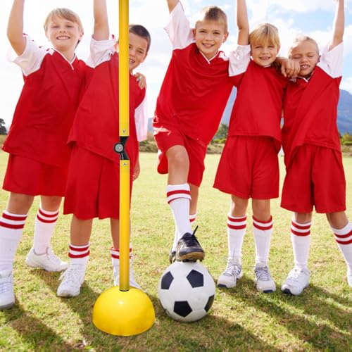 FAVOMOTO Foldable Two-Part Speed and Hurdle Training Pole in Bright Color for Football and Basketball Agility Drills
