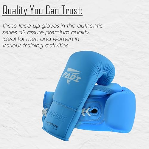 A2 Lace Up Boxing Gloves for Men and Women, Full Grain Cowhide Leather Professional Training and Sparring Gloves for Heavy Bag, Muay Thai, Kickboxing and MMA