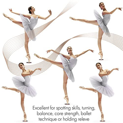 Ballet Pirouette Disc for Dancers - Portable Turn Disc for Dancing on Releve, Gymnastics and Ice Skaters - for Better Pirouette Technique, Releve, Turns and Dance Spinning