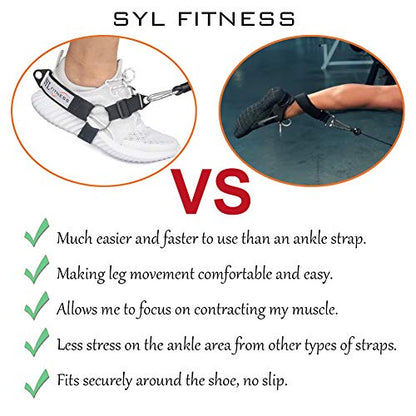 Glute Workout Kickback Strap – Booty Building and Workout Trainer – Home and Gym Leg Resistance Booty Bands for Cable Machines