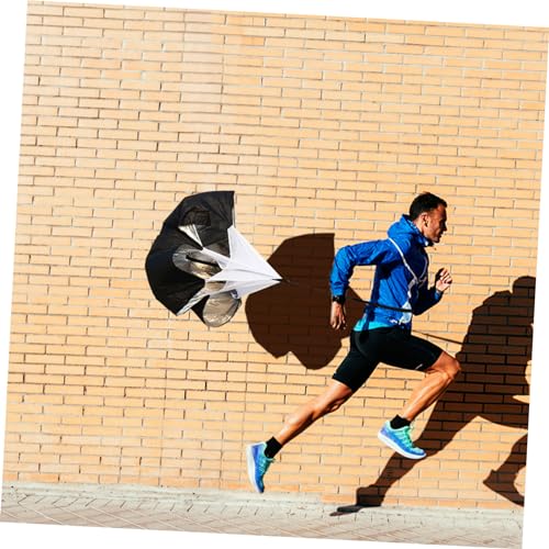 balacoo Resistance Parachute for Speed Training – Adjustable Drag Chute for Sprinting and Running Exercises Black for Football and Athletic Performance