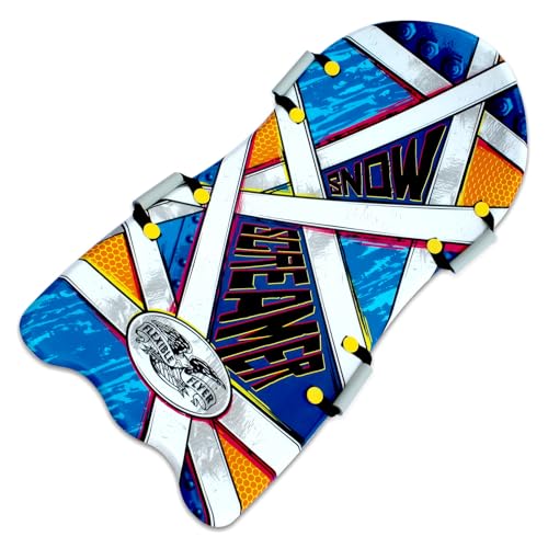 Flexible Flyer Snow Premium Foam Sled for Kids and Adults - Snow Sled, 1 or 2 Person Winter Toboggan Slider with Handles, Extremely Lightweight, for Ages 5 & Up - color: Multi