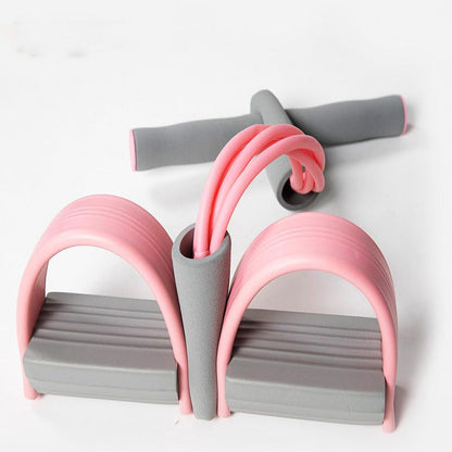 Yoga Pedal Resistance Band Elastic Pull Rope Fitness Sit-up for Abdomen/Waist/Arm/Leg Stretching Slimming Training ﻿Gifts for mom Sister Gifts （Thickened 6 Tubes）