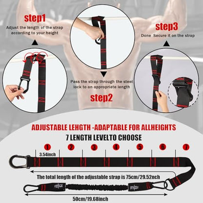 Pull Up Assistance Bands Heavy Duty Pull Up Workout Band with Feet Rest 4 Pull Up Bands Assistance Bands for Pull-Up Body Stretching Home Fitness