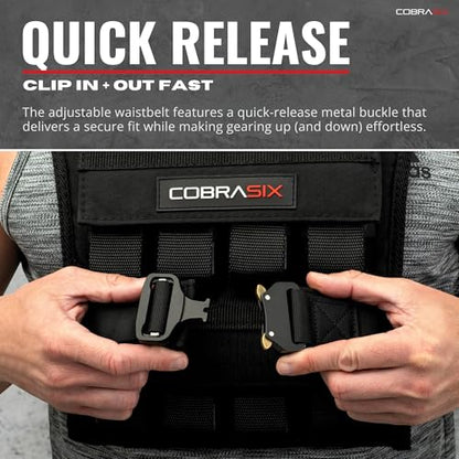 Weighted Vest for Men | Adjustable Weight Vest with Removable Iron Weights | Heavy Duty Workout Vests for Walking, Running, CrossFit, Strength Training, Rucking & Calisthenics | 35lbs & 44lbs
