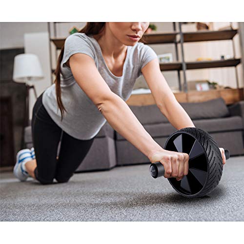 Ab Roller Wheel, Fitness Roller with Handles for Core Building, Workout Equipment for Toning and Abdominal Strengthening