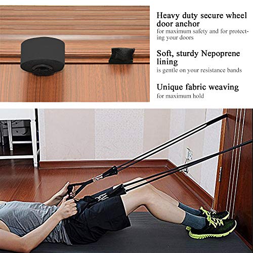 TheFitLife Exercise and Resistance Bands Accessories - Attachment for Workout Bands, Pull Up Bands, Cable Machines, Strength Training Excersize Equipment - style: Door Anchor