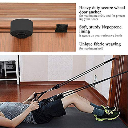 TheFitLife Exercise and Resistance Bands Accessories - Attachment for Workout Bands, Pull Up Bands, Cable Machines, Strength Training Excersize Equipment - style: Door Anchor