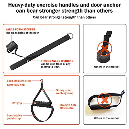 Portable Home Gym Resistance Band Set With8 Anti-Break Bands, Detachable 500LBS Pilates Bar, Full Body Workout Equipment w/Ankle Straps & Door Anchor - style: Silver